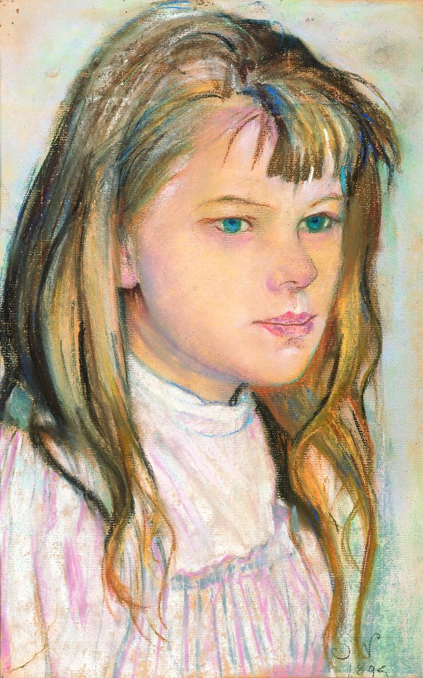 Stanisław Wyspiański - Głowa dziewczynki 1895
