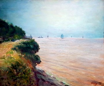 1897 Sisley Langland Bay anagoria