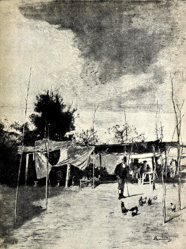 1897-10-02, Blanco y Negro, Rincones de Madrid, Un merendero en los Cuatro Caminos, Avendaño (cropped)