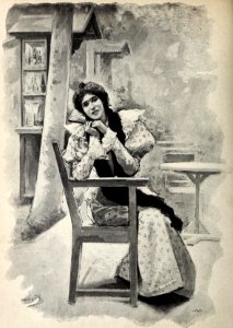 1897-07-10, Blanco y Negro, La mujer madrileña, En el aguaducho, Cecilio Pla (cropped)