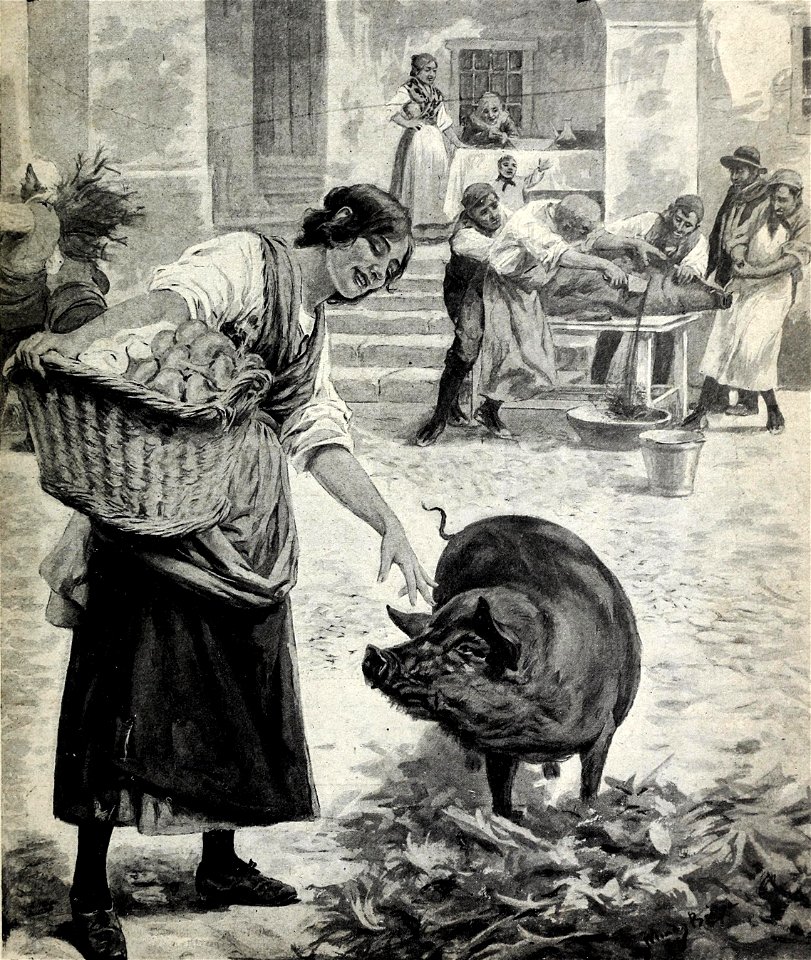 1897-11-20, Blanco y Negro, La última caricia, Méndez Bringa (cropped)