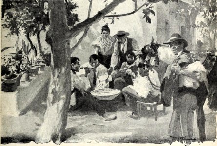 1897-08-07, Blanco y Negro, Cosas de verano VI, El gazpacho, El Doctor Thebussem, Huertas 01 (cropped)