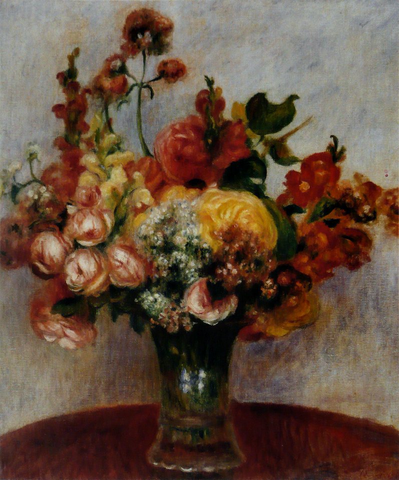 Pierre-Auguste Renoir - Fleurs dans un vase (Musée de l'Orangerie)
