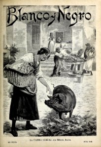 1897-11-20, Blanco y Negro, La última caricia, Méndez Bringa