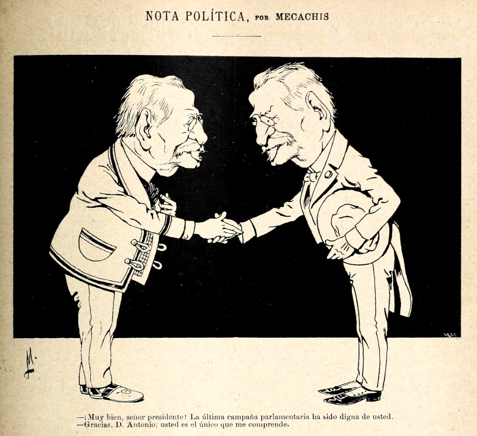 1896-09-19, Blanco y Negro, Nota política, Mecachis
