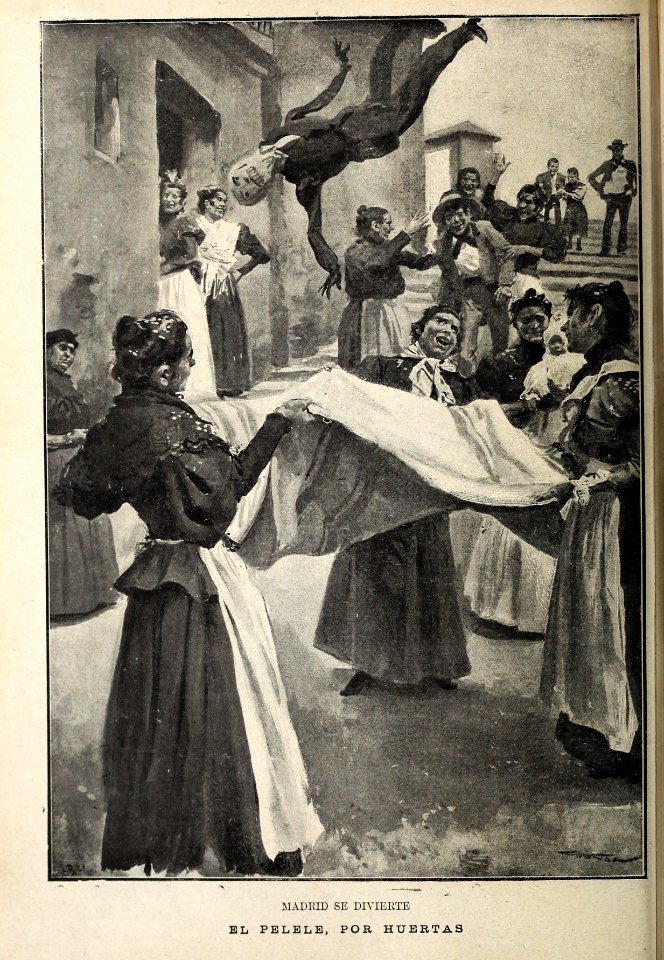 1898-02-19, Blanco y Negro, Madrid se divierte, El pelele, Huertas