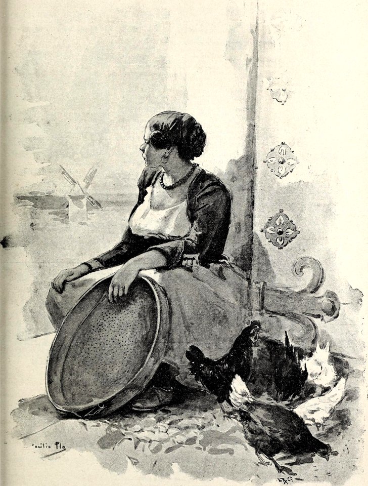 1898-11-05, Blanco y Negro, En la Mancha, Dulcinea del Toboso, Cecilio Pla (cropped)
