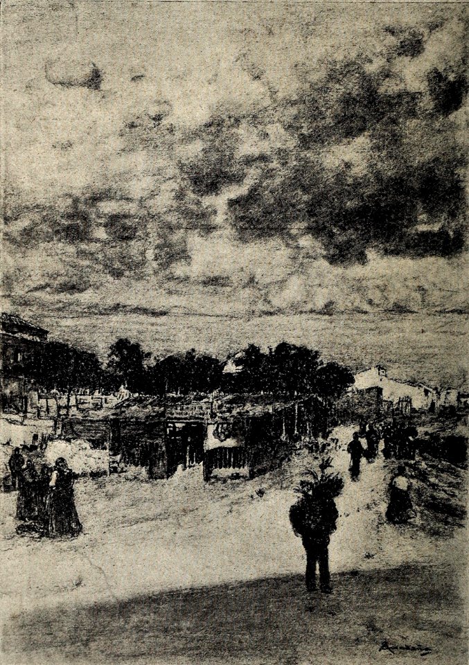 1898-10-08, Blanco y Negro, Paisages madrileños, Merenderos de Vallecas, Avendaño (cropped)