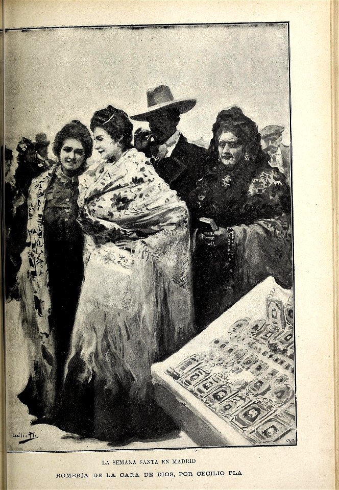 1898-04-02, Blanco y Negro, La Semana Santa en Madrid, Romería de la Cara de Dios, Cecilio Pla