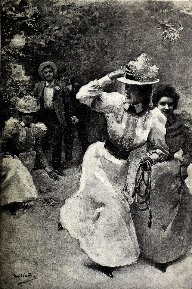1898-09-10, Blanco y Negro, El verano en Madrid, Las mañanas del Retiro, Cecilio Pla (cropped)