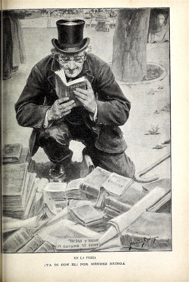 1898-10-15, Blanco y Negro, En la feria, Ya di con él, Méndez Bringa