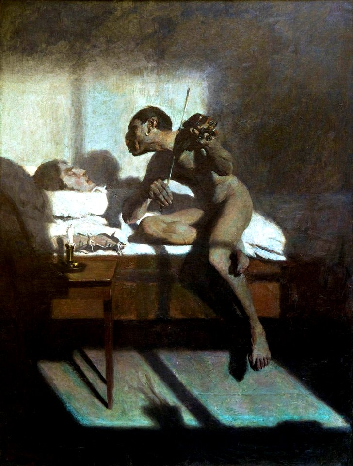 Edward Okuń - Śmierć Paganiniego 1898