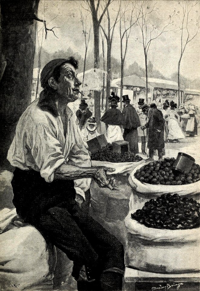 1897-10-02, Blanco y Negro, En la feria, Poco ruido y muchas muchas nueces, Méndez Bringa (cropped)