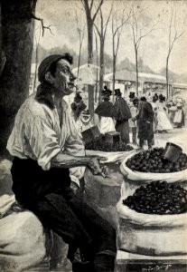 1897-10-02, Blanco y Negro, En la feria, Poco ruido y muchas muchas nueces, Méndez Bringa (cropped)