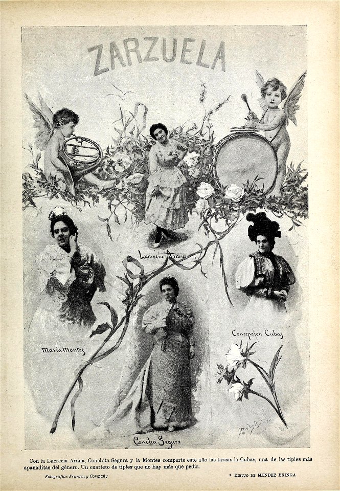 1897-10-16, Blanco y Negro, Teatro de la Zarzuela, Méndez Bringa, Franzen, Compañy