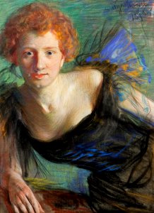 Irena Solska by Leon Wyczółkowski (1899)
