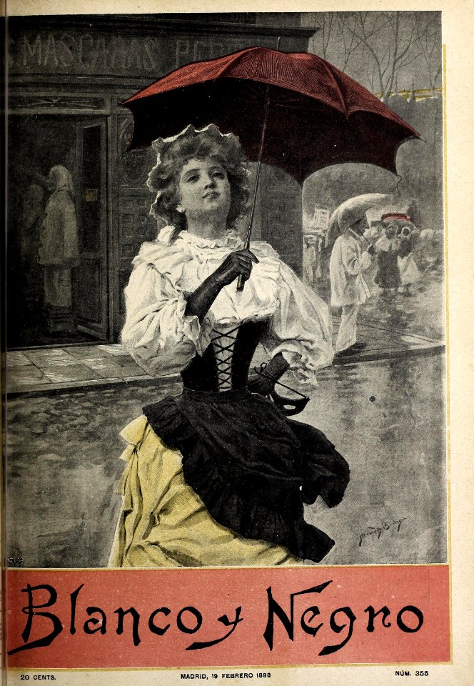 1898-02-19, Blanco y Negro, Portada, Méndez Bringa