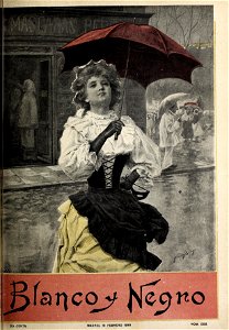 1898-02-19, Blanco y Negro, Portada, Méndez Bringa