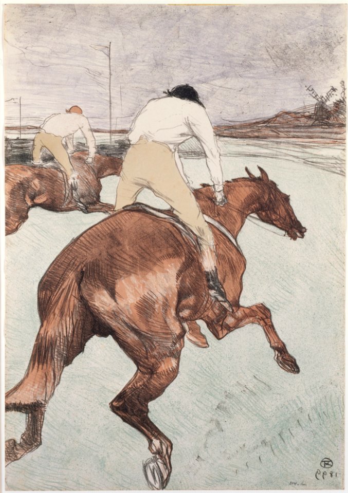 Henri de Toulouse-Lautrec - The Jockey - Google Art Project (28212228)