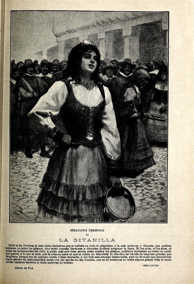 1899-01-21, Blanco y Negro, Creaciones femeninas VI, La gitanilla, Cecilio Pla