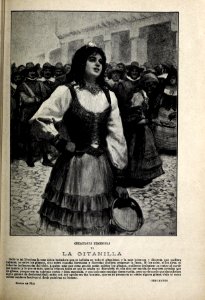 1899-01-21, Blanco y Negro, Creaciones femeninas VI, La gitanilla, Cecilio Pla