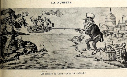 1898-05-07, Blanco y Negro, El soldado de Cuba, Ven tú, cobarde, Cilla