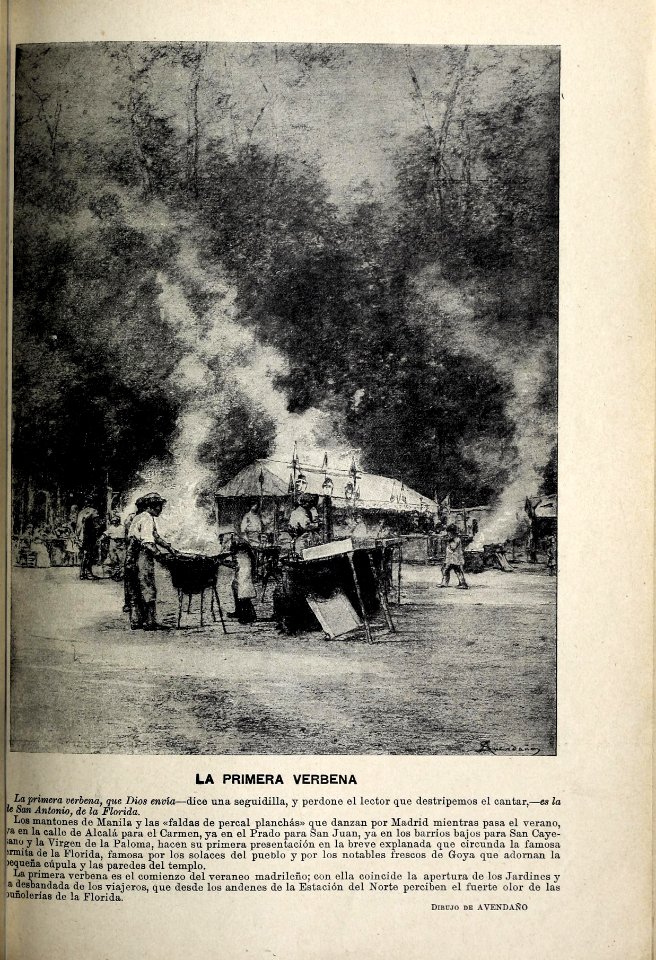1899-06-10, Blanco y Negro, La primera verbena, Avendaño