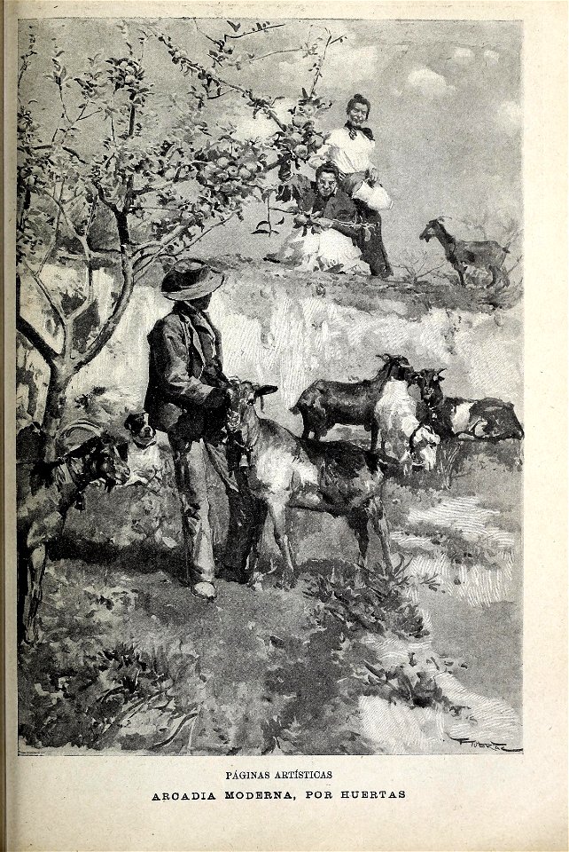 1898-09-10, Blanco y Negro, Páginas artísticas, Arcadia moderna, Huertas
