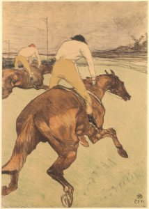 1899 color lithograph by de Toulouse-Lautrec - Le Jockey