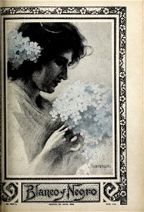 1899-06-24, Blanco y Negro, Hortensias, Cecilio Pla, Arija