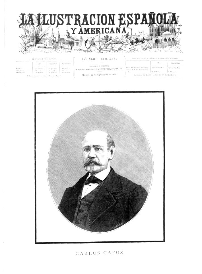 1899-09-22, La Ilustración Española y Americana, Carlos Capuz
