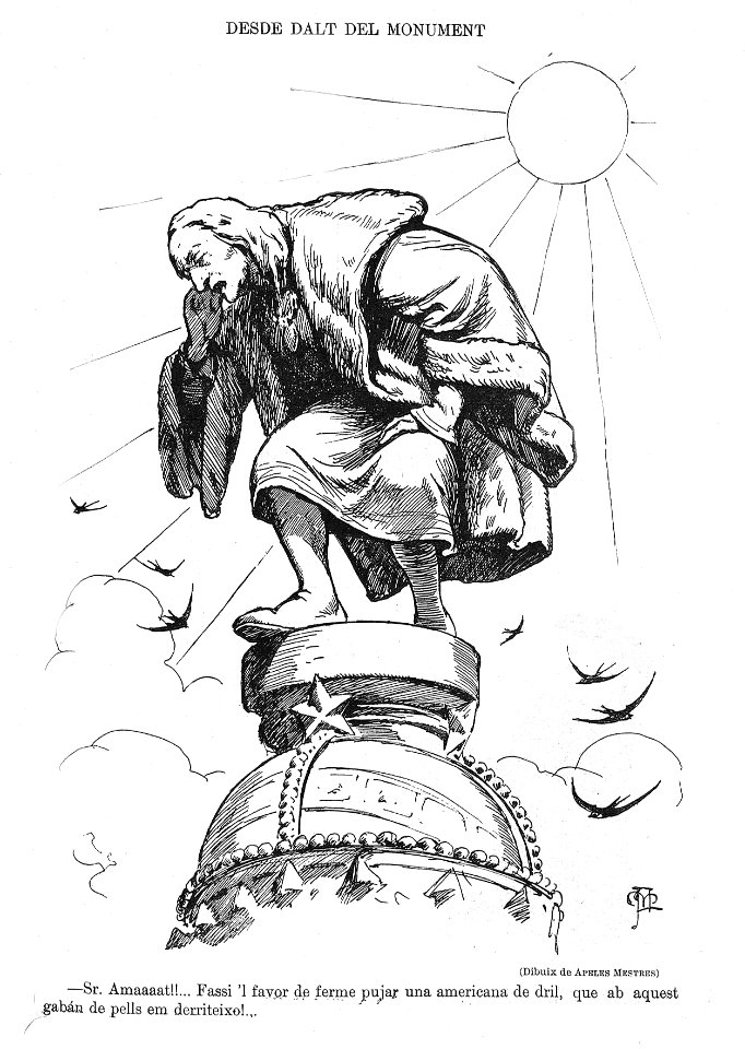 1901-07-19, La Esquella de la Torratxa, Desde dalt del monument, Mestres