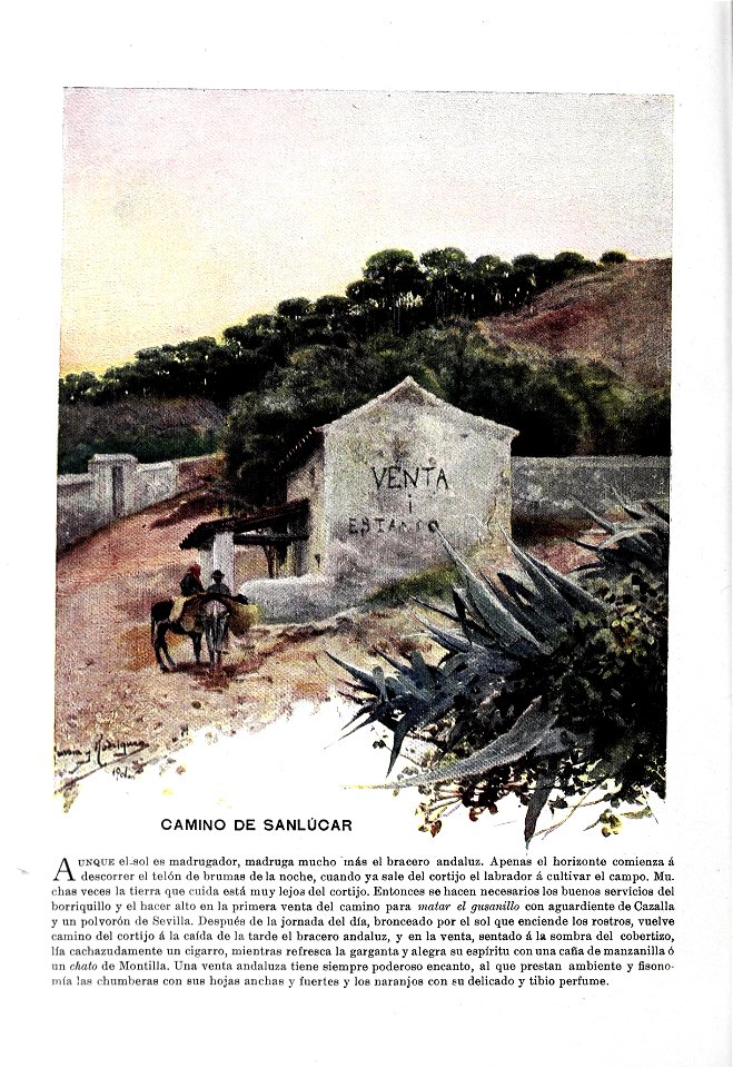1901-09-21, Blanco y Negro, Camino de Sanlúcar, García y Rodríguez