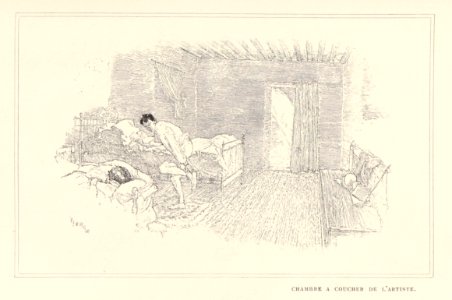 1901, Au pays de Don Quichotte, Chambre a coucher de l'artiste, Vierge