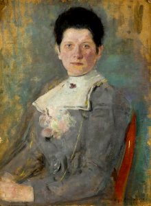 Olga Boznańska - Portret Heleny Kurpiel-Łękawskiej 1900