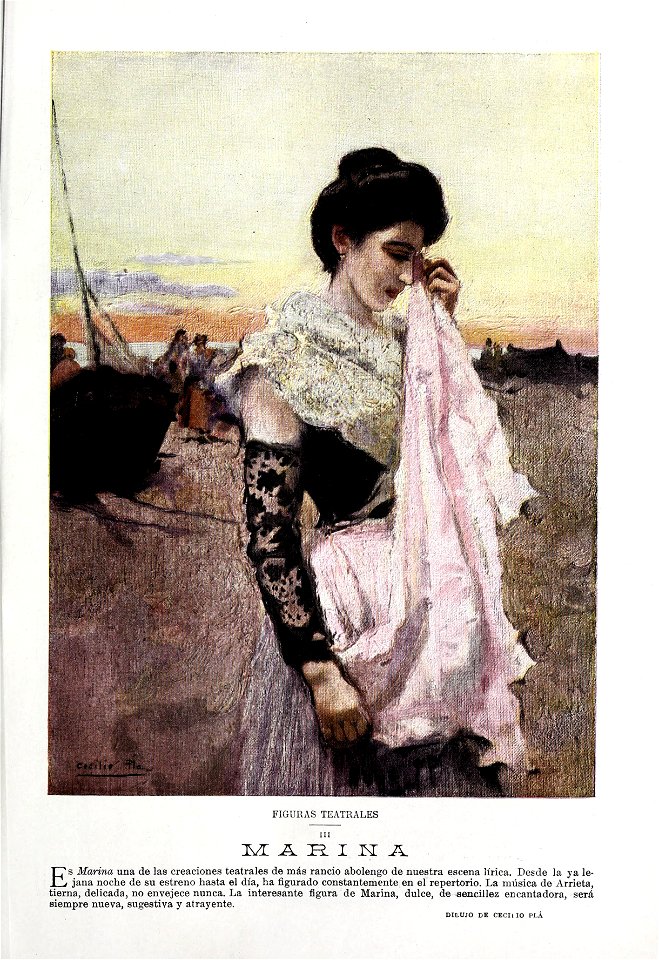 1901-07-06, Blanco y Negro, Figuras teatrales III. Marina, Cecilio Pla