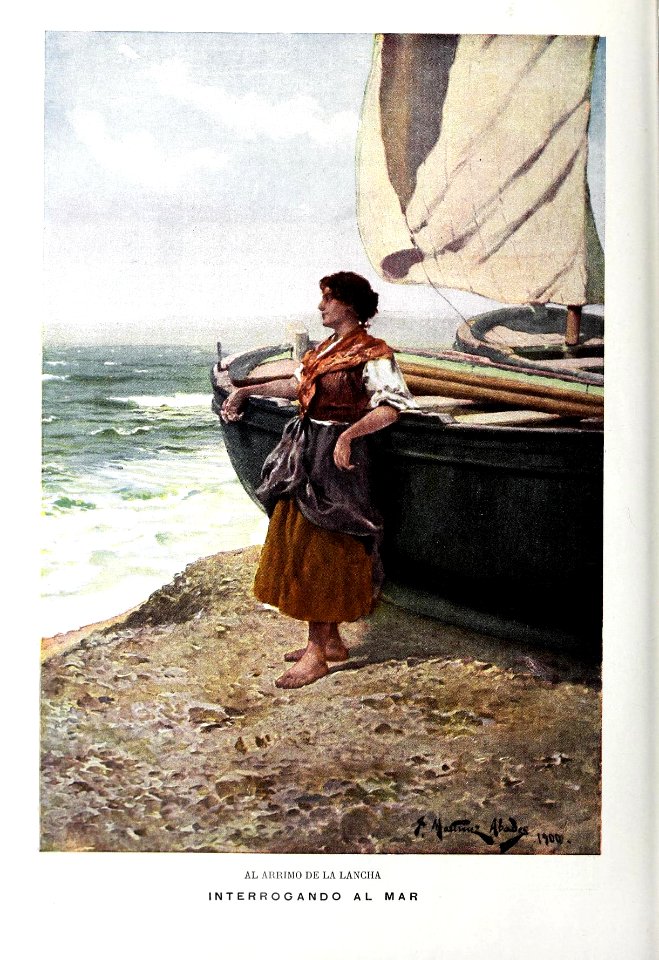 1901-06-22, Blanco y Negro, Interrogando al mar, Juan Martínez Abades