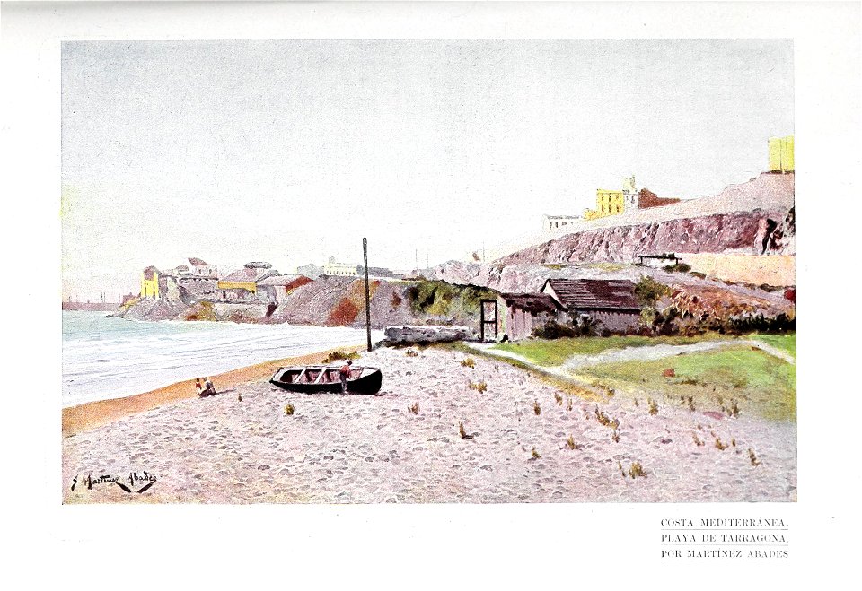 1901-11-09, Blanco y Negro, Costa mediterránea. Playa de Tarragona, Martínez Abades