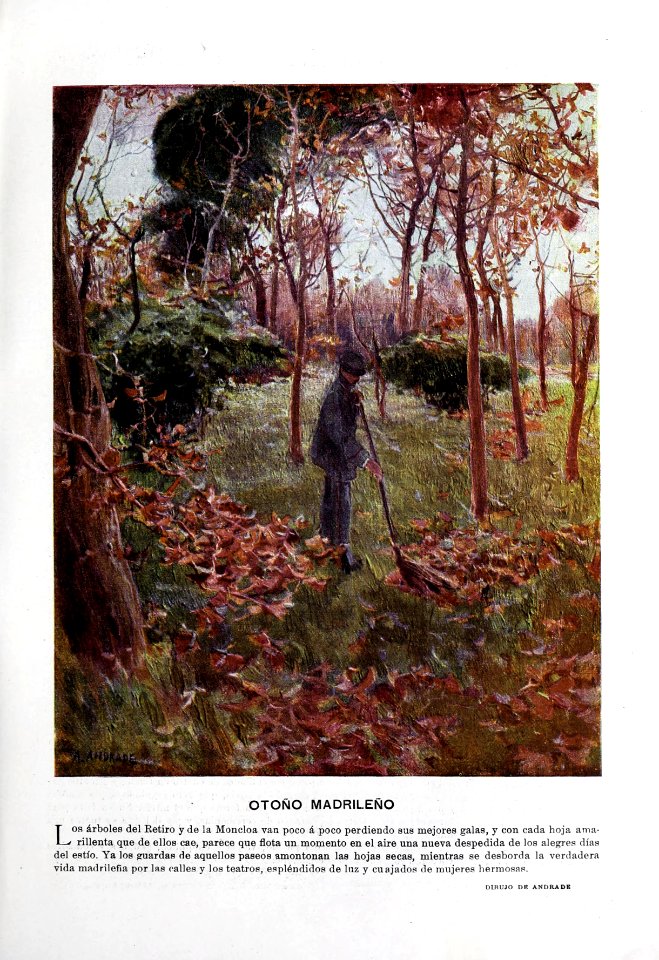 1901-10-12, Blanco y Negro, Otoño madrileño, Andrade