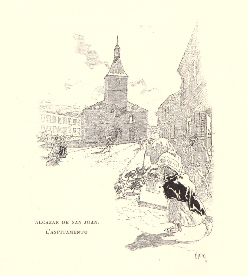 1901, Au pays de Don Quichotte, Alcazar de San Juan, L'aspitamento, Vierge