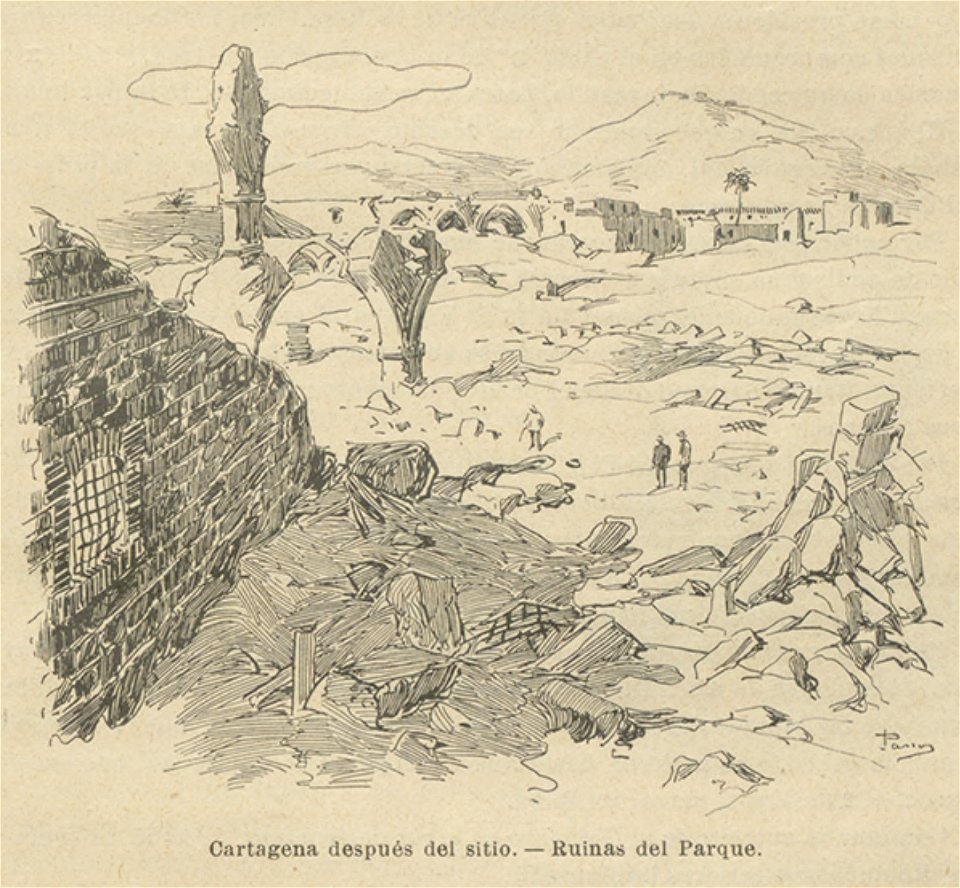 1902, Historia de España en el siglo XIX, vol 5, Cartagena después del sitio, Ruinas del Parque