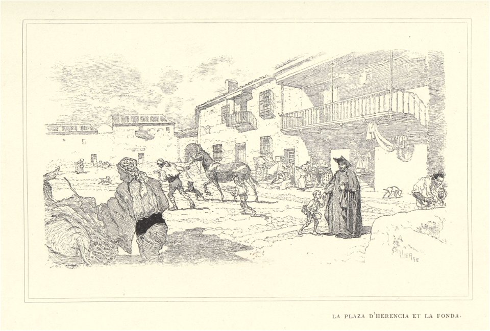 1901, Au pays de Don Quichotte, La plaza d'Herencia et la fonda, Vierge