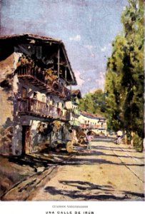 1901-07-06, Blanco y Negro, Una calle de Irún, Avendaño (cropped)