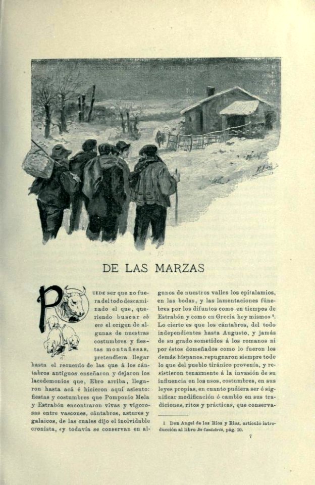 1901, Cantos de la Montaña, Las Marzas, por Mariano Pedrero