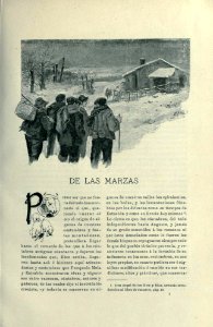 1901, Cantos de la Montaña, Las Marzas, por Mariano Pedrero. Free illustration for personal and commercial use.