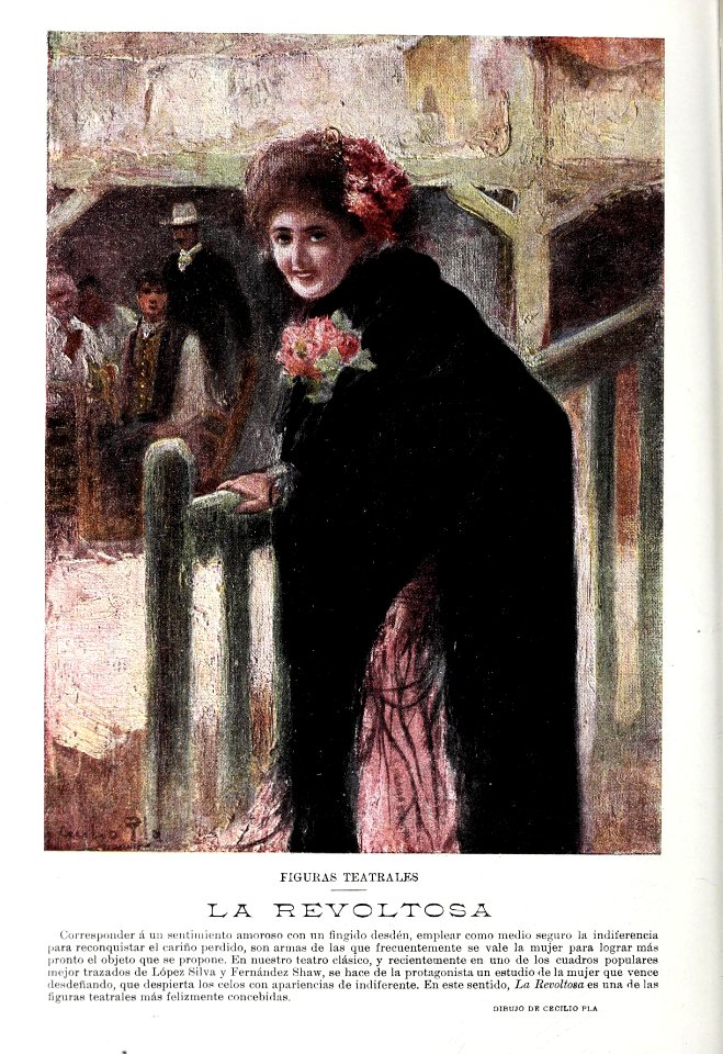 1901-04-05, Blanco y Negro, Figuras teatrales I. La Revoltosa, Cecilio Pla