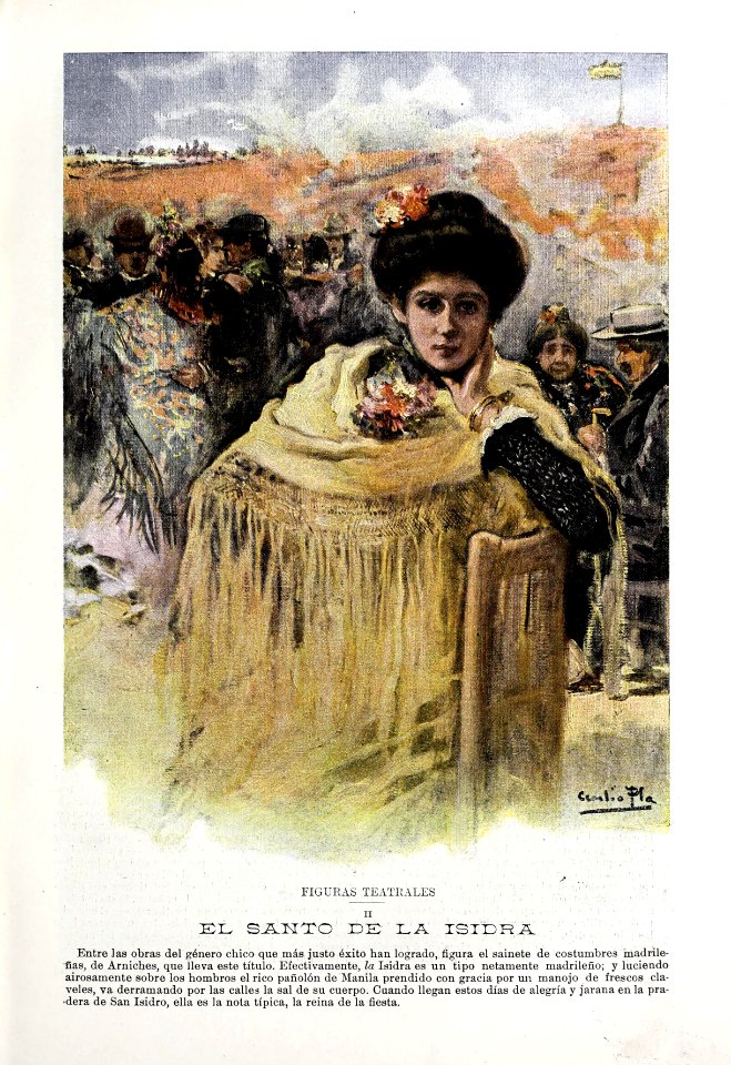 1901-05-18, Blanco y Negro, Figuras teatrales II. El santo de la Isidra, Cecilio Pla