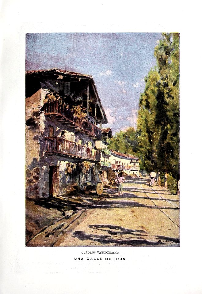 1901-07-06, Blanco y Negro, Una calle de Irún, Avendaño