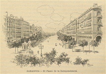 1902, Historia de España en el siglo XIX, vol 5, Zaragoza, El Paseo de la Independencia