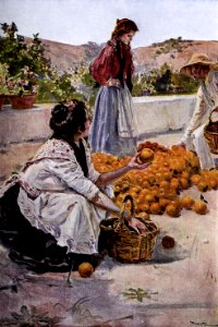 1902-05-24, Blanco y Negro, Compradores de naranjas en Córdoba, Huertas (cropped)